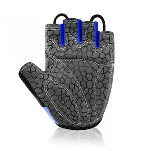 Guantes Deportivos para Bateo con Dedos Separados, Negros y Azules, Antideslizantes, de Poliéster, Unisex, con Cierre de Tirar, para Todas las Estaciones - Product Image 3