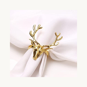 Nuevo Anillo de Servilleta de Metal Elegante, Anillo de Servilleta Personalizado de Lujo para Decoración de Mesa de Comedor, para Bodas, Fiestas y Hogar, Fabricante OEM - Product Image 4