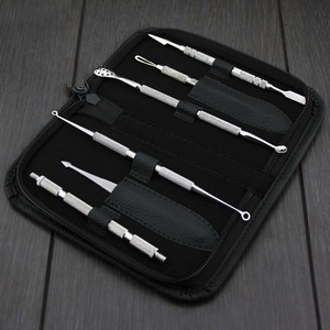 Kit de 8 Piezas para Extraer Puntos Negros y Espinillas, Herramienta de Eliminación de Acné por Succión al Vacío, Color Negro - Product Image 4