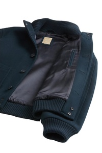 Veste universitaire d'hiver pour homme, style vintage, en laine, imperméable et respirante, avec manches en toile de laine épaisse, fabrication OEM sur mesure - Product Image 5