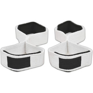 Sangles de musculation en coton 100% de qualité professionnelle, fabriquées en usine, en forme de 8 - Sangles de poignet réglables et respirantes pour la musculation, support de main robuste pour barre de musculation - Product Image 5