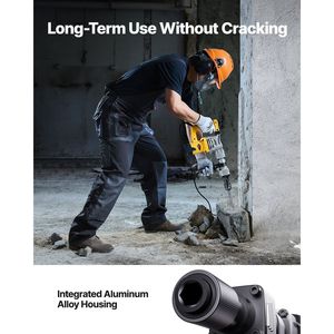 1400W <b>Electric</b> Hammer Jack Concrete Breaker with 2 <b>Chisel</b> Bit Power Demolition Drill - Product Image 4