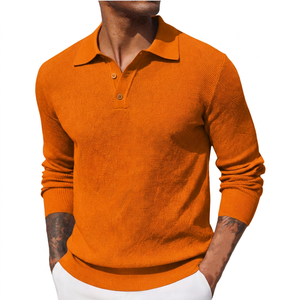 Camiseta de Manga Larga para Hombre, Diseño Personalizado con Logotipo Bordado, Tejido de Poliéster/Algodón de Alta Calidad, con Diseño Recortado - Product Image 5