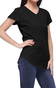 Lightweight <b>tshirt</b> fashion daily Female Premium Combed Cotton <b>Plain</b> Classic Short Sleeve Top - Product Image 1