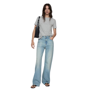 T-shirt pour femmes à porter au quotidien, t-shirt en coton régulier pour femmes, tissu respirant et doux, tenue décontractée quotidienne, tenue simple et confortable pour femmes - Product Image 3