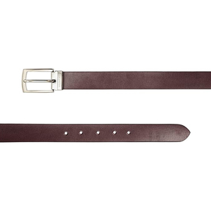 Cinturón de Cuero Sólido de Una Sola Pieza para Hombre, Sin Costuras, Diseño Limpio, Cuero Grueso, Hebilla Metálica Redondeada, Correa de Cintura - Product Image 5