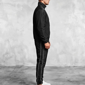 Best Quality Winter Streetwear Solid Casual Wear Piping Design Classic Fit Cotton Windbreaker Drawstring <b>Jacket</b> Hooded Fitted - Product Image 5