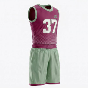 Uniforme de basket-ball à coupe flexible, tissu léger et respirant, uniforme de basket-ball parfait pour l'entraînement sportif et les matchs - Product Image 5
