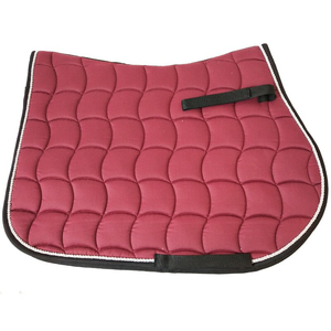 Tapis de selle western anglais personnalisés de haute qualité, écologiques, durables, au design optimal, légers, avec extérieur en coton et doublure en polaire polyester. - Product Image 4
