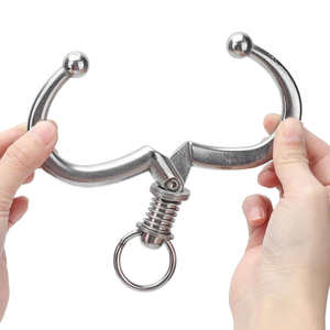 Anillo Nasal de Acero Inoxidable Reutilizable para Ganado, Instrumento Veterinario Ajustable y Duradero para Sujetar Bueyes - Product Image 2