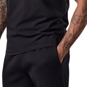 Camiseta de jersey con estampado gráfico para hombre, color negro, cuello redondo, manga corta, atlética, para gimnasio, entrenamiento, ropa deportiva informal, ropa deportiva - Product Image 6