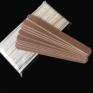Lima de Uñas Desechable OME Mini de Lujo, Grano 100, Doble Cara, Cristal, Papel de Lija, Paquete de 25 Unidades para Pedicura - Product Image 1