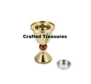 Ensemble brûleur à bakhoor en métal, nouveau design, acier inoxydable plaqué or, décoration d'intérieur, brûleur à encens parfumé, au meilleur prix - Product Image 1