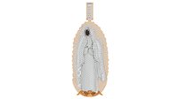 Colgantes y Dijes de Joyería Fina Personalizados de Plata 925 con Cruz Cristiana de Moissanita, Estilo Hip Hop Religioso, Unisex
