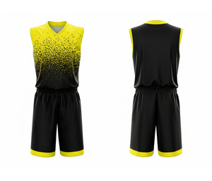 Tenue de basketball de qualité supérieure, entièrement sublimée, vêtements de sport personnalisés en jersey et short en polyester respirant et à séchage rapide pour hommes et femmes - Product Image 6
