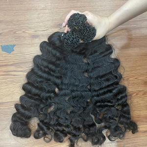 Extensiones de Cabello Humano con Punta Plana, Punta en U, Keratina Italiana, Liso, Ondulado, Rizado, Todos los Colores, Doble Trama, Cabello Liso y Ondulado - Product Image 3