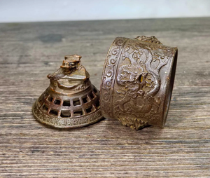 Brûleur d'encens décoratif en métal, style arabe, écologique, pour la maison de luxe, inspiré de l'encens indien Bakhoor - Product Image 2