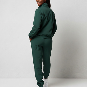 Unique Trending 100% Cotton Winter Women's Tracksuit Custom Silk Screen Printed Embroidered Lace Vintage Solid Logo Hip Hop - Product Image 2