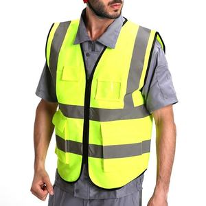 Alta visibilidad Hi Vis Seguridad en el trabajo Ropa reflectante Poliéster Algodón Chaleco reflectante Chaqueta Tira Para seguridad personal - Product Image 1