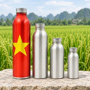 Custom Printed <b>Metal</b> Beverage Bottles with Aluminum Bodies and Screw Cap Closures - Product Image 4