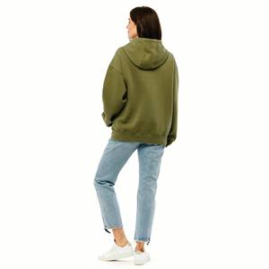 Sudadera con Capucha Personalizada de Algodón y Poliéster Verde Oliva, Fabricante OEM ODM, Proveedor, Fábrica, Venta al Por Mayor, Etiqueta Privada - Product Image 5