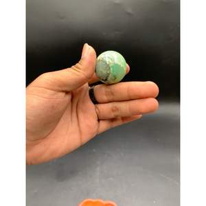 <b>Natural</b> Chrysoprase Sphere <b>Stone</b> Green Gemstone Crystal Ball for Decorative and Healing Purposes - Product Image 2