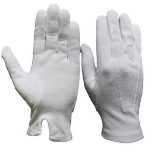 Jewelry Etiquette Work White Cotton Dot <b>Gloves</b> Dust Proof and Waterproof Anti-cutting Thick Two - Product Image 4