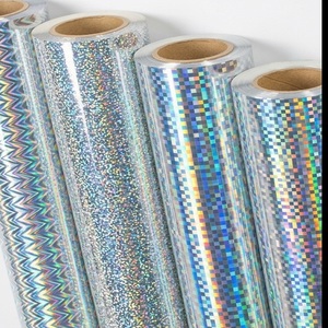 Wholesale Decorative Iridescent Holographic Film <b>Sheet</b> for Arts Crafts Packaging & Branding High Gloss Durable Flexible Material - Product Image 1