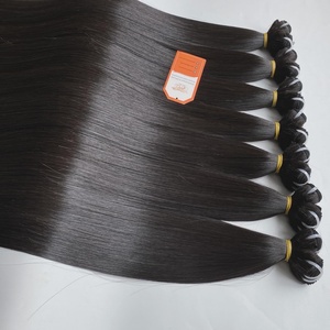 100% Raw High Quality Remy <b>Hair</b> Extensions-Bone Straight Luxury Human <b>Hair</b> Bundles Wholesale Factory Price - Product Image 5
