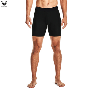 <b>High</b> Waist Fitness Shorts Stretchable Fabric For Training & Gym Wholesale Men Wear Compression Workout Shorts - Product Image 4