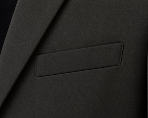 Blazer corto de mujer con doble botonadura y hombreras, estilo esmoquin, bordado no tejido, cuello con muescas, manga larga - Product Image 4