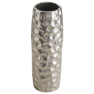 Jarrón de Metal Martillado con Diseño Floral, Elegante Centro de Mesa Plateado para Bodas, Fiestas y Decoración de Hoteles, Jarrón Decorativo Premium para el Hogar - Product Image 3