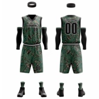 Vente en gros d'uniformes de basket-ball personnalisés pour hommes shorts d'été respirants sublimation vêtements de basket-ball grande taille
