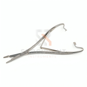 Porte-aiguille Mathieu-Olsen manuel en acier inoxydable de qualité supérieure, 19 cm (7,5 pouces), instrument chirurgical personnalisé par Blush - Product Image 2