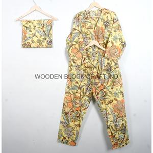 Conjunto de Pijama Unisex de Manga Larga con Cuello en V, 100% Algodón Suave, Estampado Digital, para Otoño, Primavera y Todas las Temporadas - Product Image 4