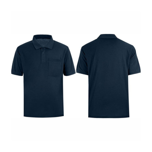 Polo de Manga Corta para Hombre, Color Sólido, Tela Oxford, Corte Regular, Estilo Casual, Diseño con Botones, Tejido Verde - Product Image 4