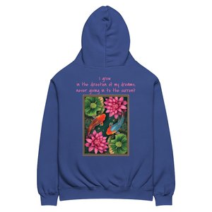 Sudadera con Capucha Premium para Mujer, Diseño de Pez Koi, Talla Grande, Felpa de Algodón, Estilo Urbano - Product Image 3