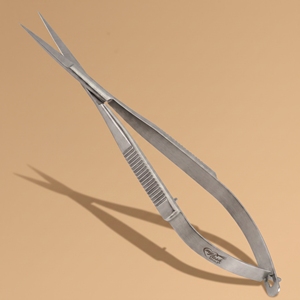 Ciseaux à ressort miniatures professionnels en acier inoxydable à pointe fine pour sourcils, cils, ongles, cuticules et soins de précision - Product Image 1