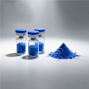 แป้งฝุ่น GHK Cu Peptide แบบขวดฝาสีน้ำเงิน สำหรับกระชับสัดส่วน บำรุงผิว วัตถุดิบจากโรงงาน จัดส่งรวดเร็ว - Product Image 4