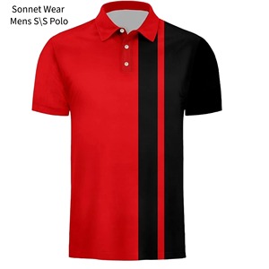 Chemise décontractée pour homme en coton 100% à séchage rapide, à manches courtes, tricotée, avec motif rayé imprimé - Product Image 2