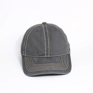 Top Baseball <b>Cap</b> For Running Workouts And Outdoor Activities 100% Polyester 6 Panel Adjustable Gray Color Baseball <b>Cap</b> - Product Image 1