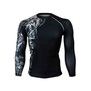 เสื้อแรชการ์ดกันแดดแบบขายส่ง แขนยาว พิมพ์ลายตามสั่ง สำหรับผู้ชาย ผ้ายืดสแปนเด็กซ์/โพลีเอสเตอร์ 220 กรัม - Product Image 4