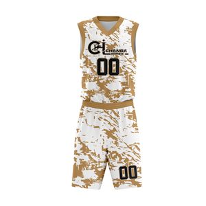 Vêtements de basket-ball respirants en gros, tailles plus grandes, pour hommes et femmes, ensemble de maillots et shorts légers pour équipe, impression par sublimation personnalisée - Product Image 1