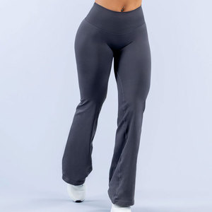 Plus Size <b>Flare</b> Bottom <b>Leggings</b> Women <b>High</b> <b>Waist</b> Slim Fit Nylon <b>High</b> Stretch Seamless Yoga Activewear Gym Sports <b>Leggings</b> - Product Image 4