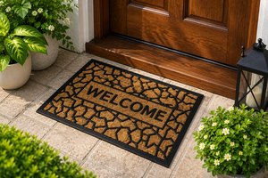 Alfombra de Entrada StoneWeave Coco Panama, Antideslizante, de Fibra de Coco sin Cepillar, con Base de Goma, Resistente, para Exteriores - Product Image 1