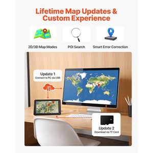Navigatore GPS per Auto con Schermo Touch da 9 Pollici, Aggiornamenti Mappe a Vita, Sistema di Navigazione da 16GB e Guida Vocale Passo dopo Passo - Product Image 5