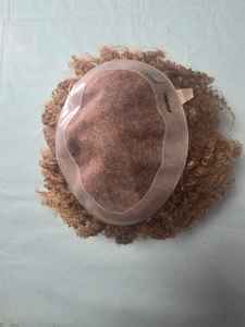 ทูเป้ผมแท้แบบหยิกสไตล์อินเดียสำหรับผู้ชาย ฐานโมโน Prothes-TAZ HAIR BANGLADESH - Product Image 5