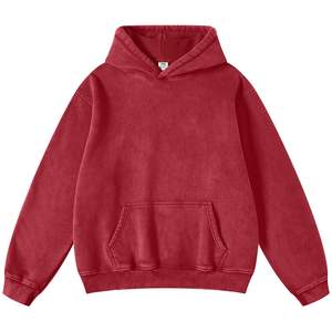 Sudaderas con Capucha para Hombre, Manga Larga, Invierno, Lavado Ácido, Forro Polar Duradero, Ecológico, Antiencogimiento, Alta Calidad - Product Image 2