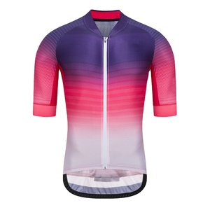 Maillot de cyclisme pour homme personnalisé à sublimation gratuite Haut en polyester à séchage rapide Tri-Suits à manches courtes pour le vélo de route d'été - Product Image 1