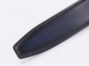 Cinturón Casual de Cuero Genuino Azul Marino con Hebilla Rectangular de Piel de Vacuno, Venta al por Mayor Directa de Fábrica, Personalizado, Novedad 2026 - Product Image 2